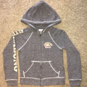 Girls Gray Billabong Hoodie Sweatshirt